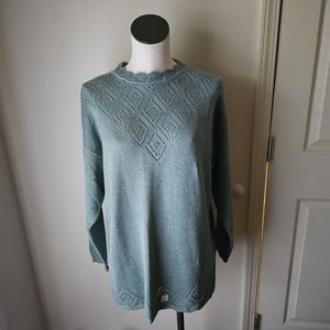 Vintage Jaclyn Smith Sage Green Oversize Sweater Size S NWT